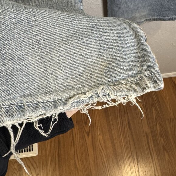 Y2K Nu Wear Rap Hip Hop Skater Baggy Wide Leg Denim Jeans Size 34x29.5 Men READ* - Picture 7 of 12